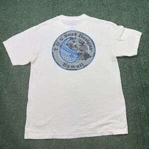Vintage Y2K T&C Surf Desings Graphic T Shirt Men's Size L White Short Sleeve